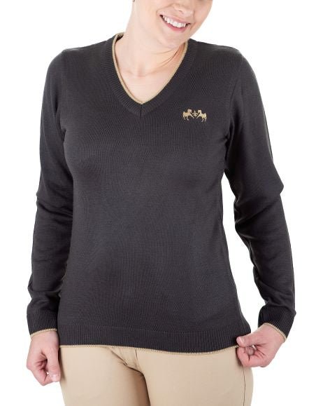 Equine Couture Morgan V-Neck Sweater - Breeches.com