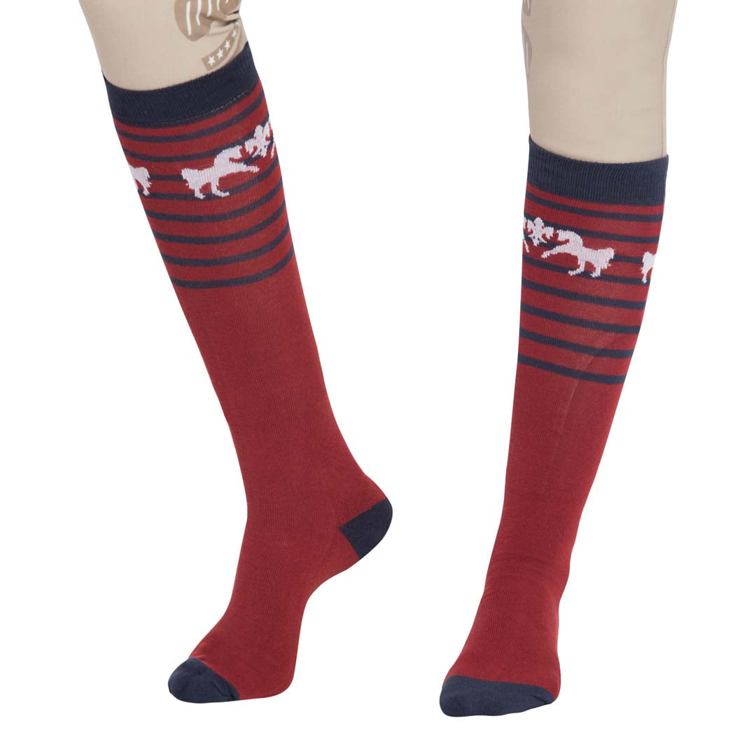 Equine Couture Sam Unisex Knee Hi Socks - 3 Pack - Breeches.com