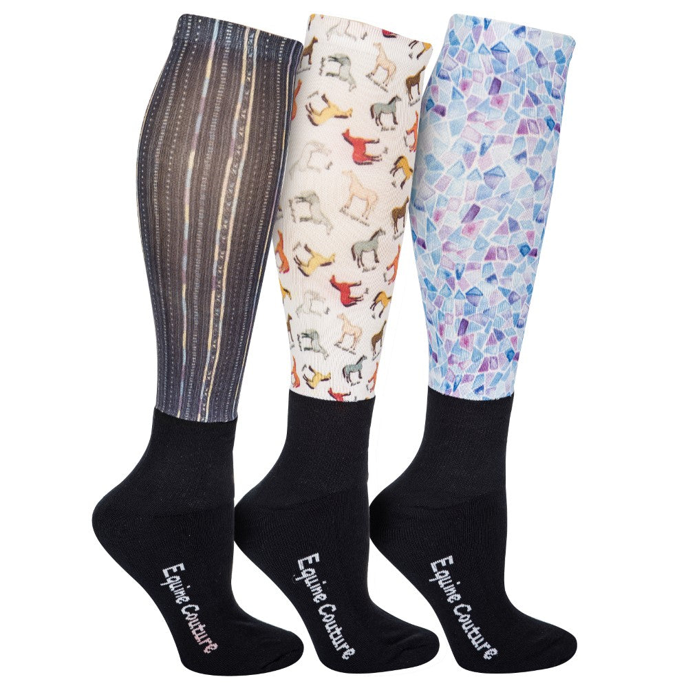 EQUINE COUTURE OTC SOCK 3 PACK - Breeches.com