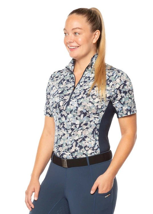 Kerrits Ladies Aire Ice Fil Short Sleeve Printed Shirt - Breeches.com
