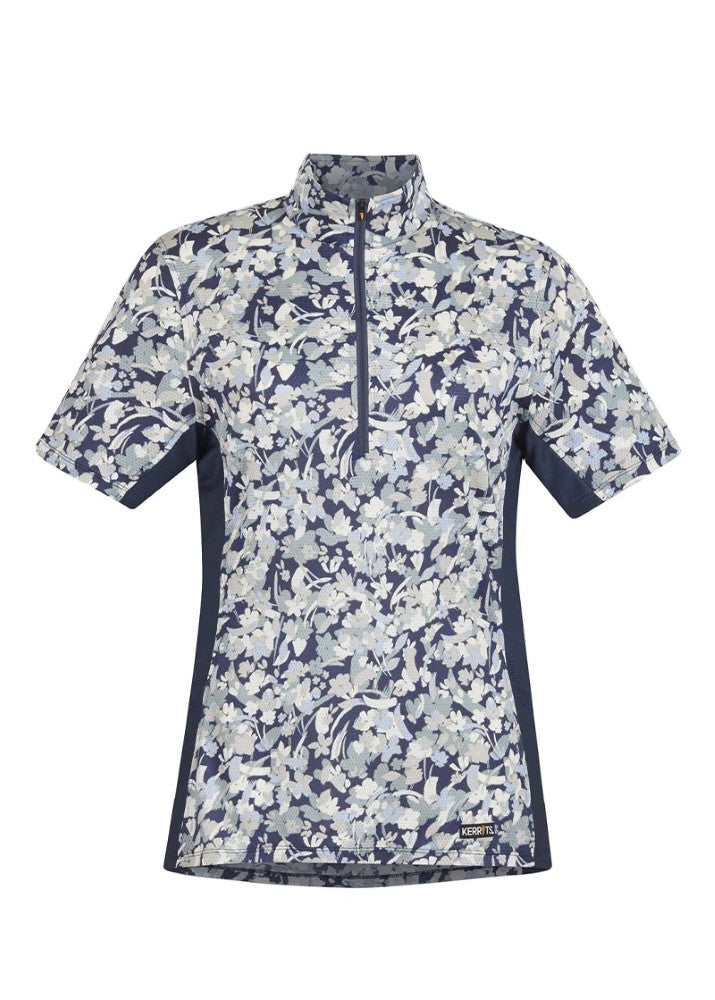 Kerrits Ladies Aire Ice Fil Short Sleeve Printed Shirt - Breeches.com