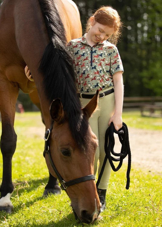 Kerrits Kids Aire Ice Fil Short Sleeve Solid Shirt - Breeches.com