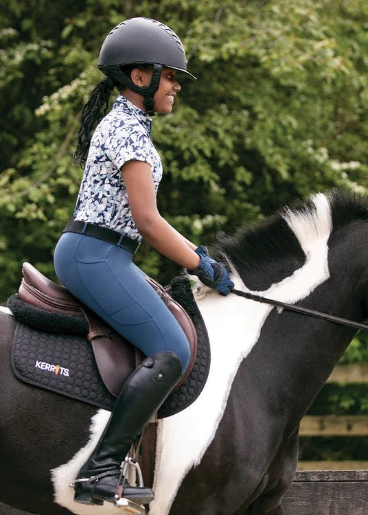 Kerrits Kids Aire Ice Fil Short Sleeve Solid Shirt - Breeches.com