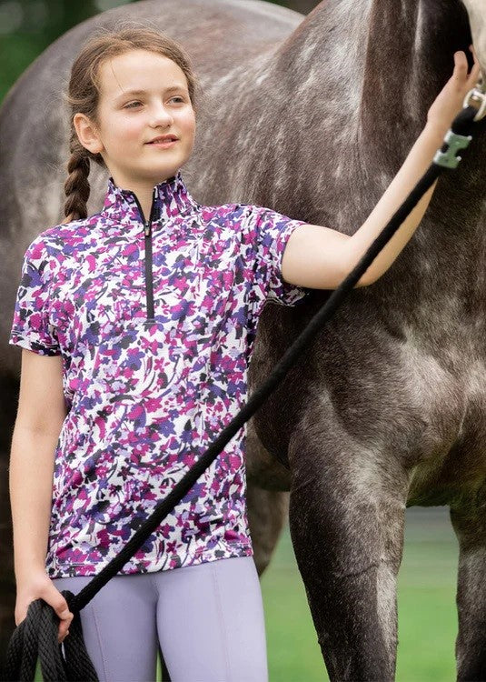 Kerrits Kids Aire Ice Fil Short Sleeve Solid Shirt - Breeches.com