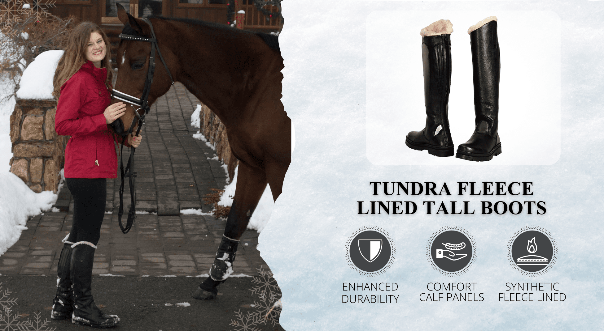 TuffRider Ladies Tundra Fleece Lined Tall Boots in Synthetic Leather - Breeches.com