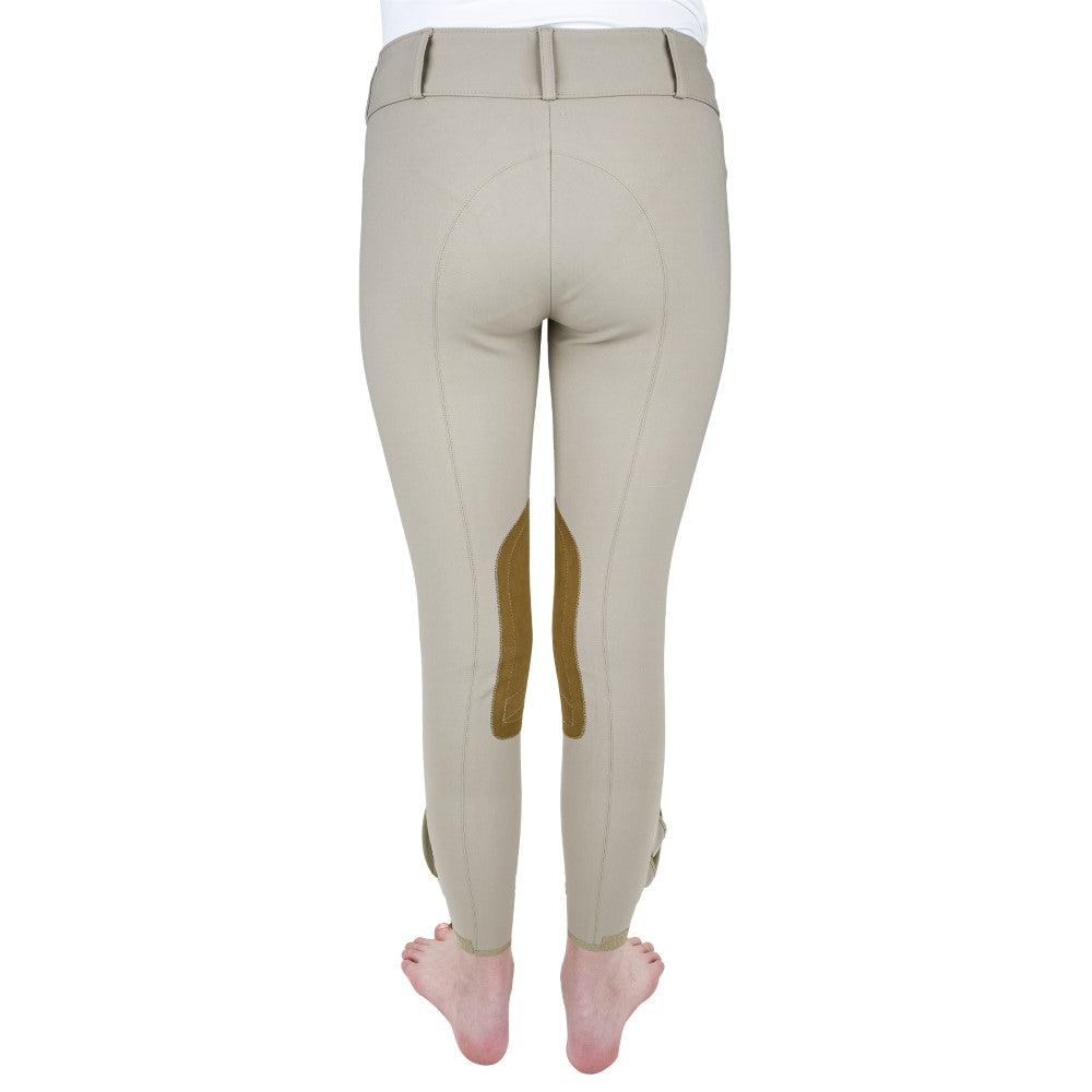 The Tailored Sportsman Girls Front Zip Trophy Breech - Breeches.com