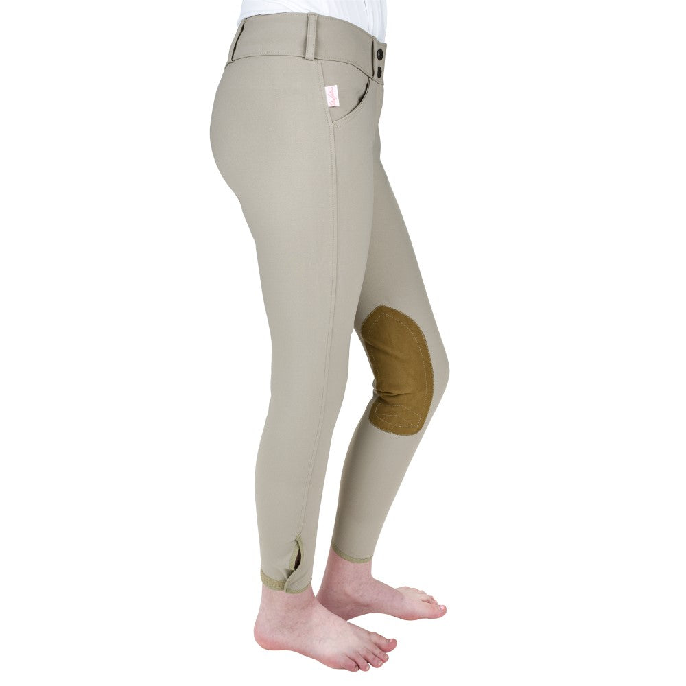 The Tailored Sportsman Girls Front Zip Trophy Breech - Breeches.com