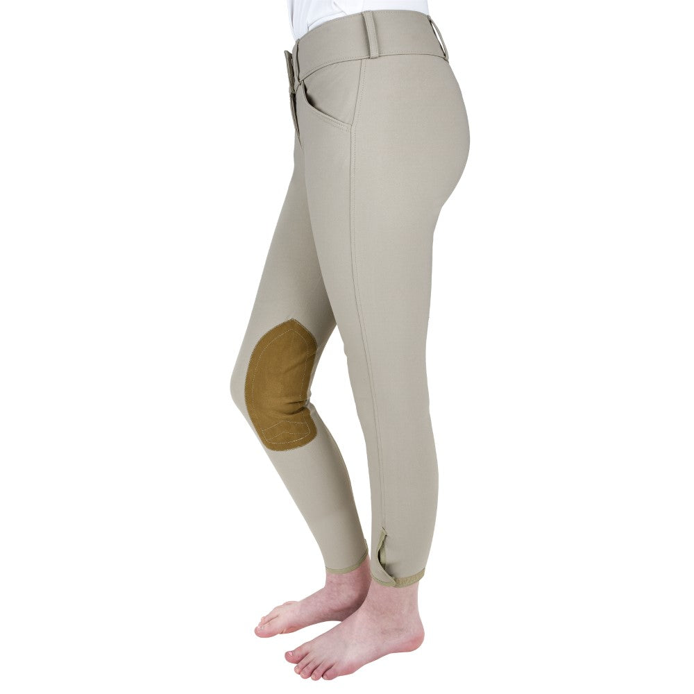 The Tailored Sportsman Girls Front Zip Trophy Breech - Breeches.com