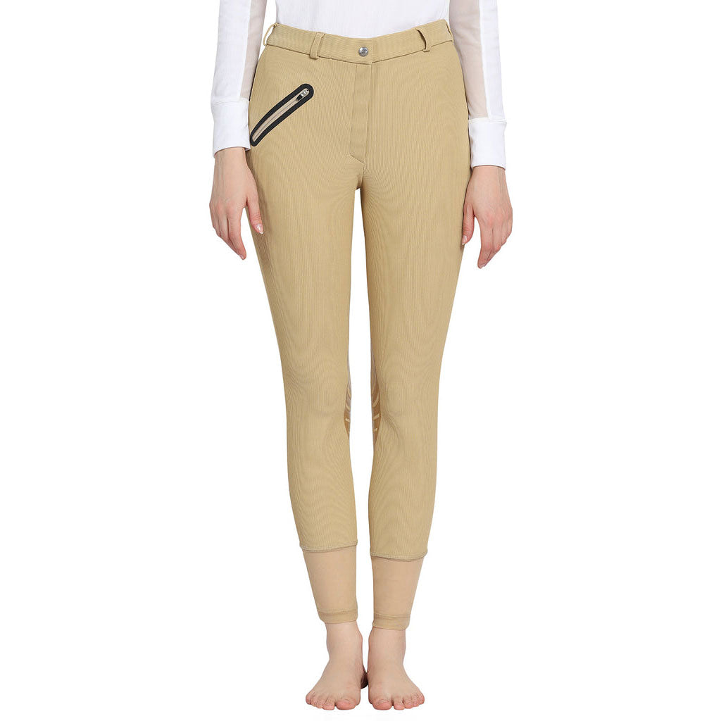 Tuffrider Tiffany Ribbed Breech With Silicone Knee Patch_8