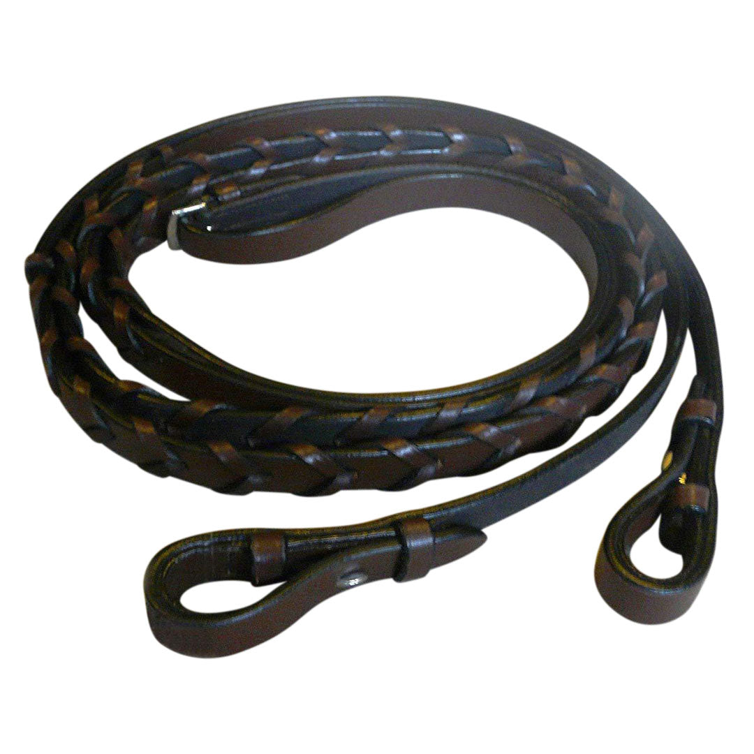 Henri de Rivel Advantage Extra Long Flat Laced Reins - Breeches.com