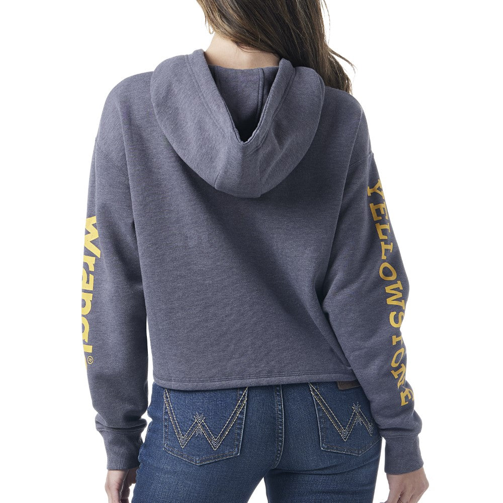 Yellowstone by Wrangler Ladies Dutton Ranch Cropped Sweatshirt - Breeches.com