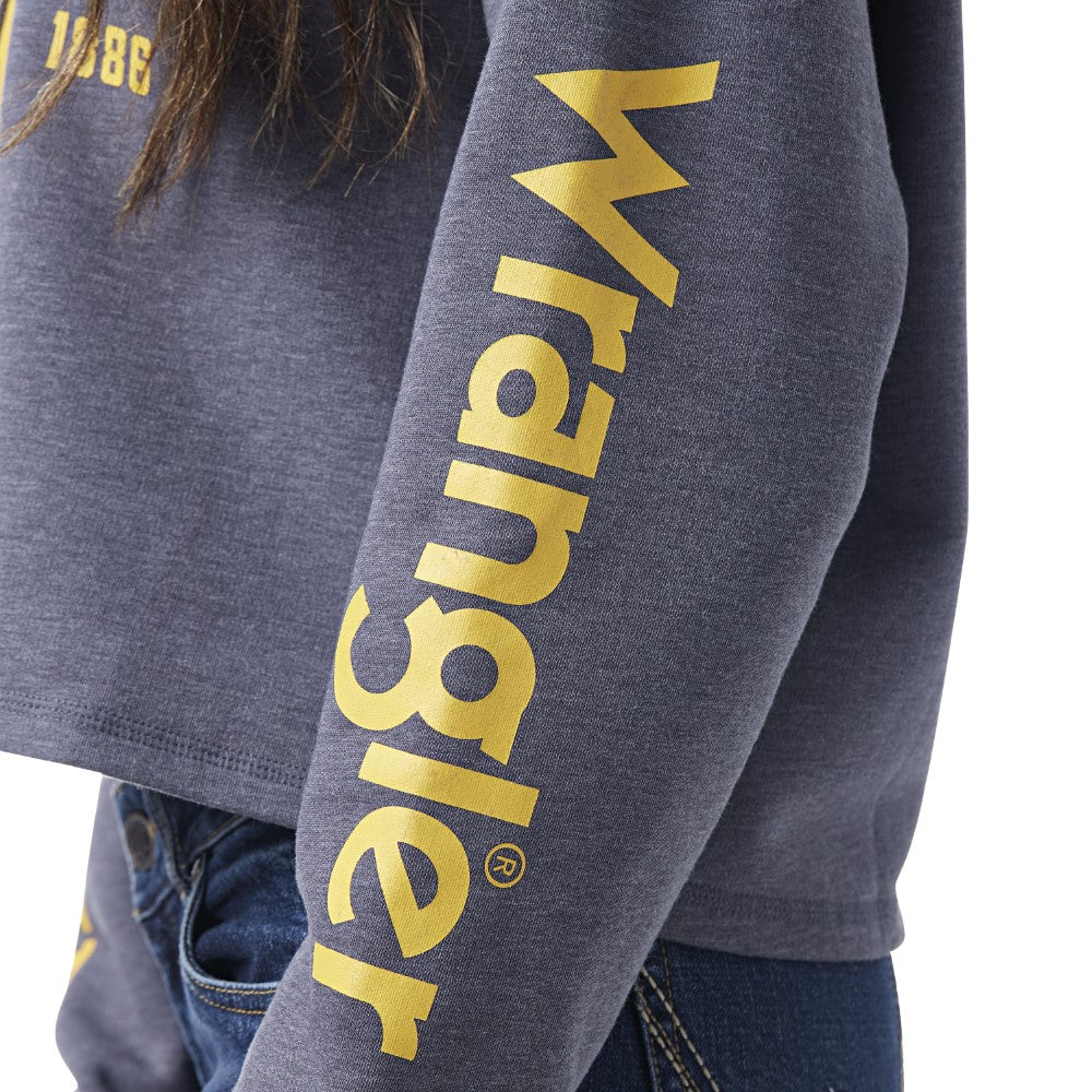 Yellowstone by Wrangler Ladies Dutton Ranch Cropped Sweatshirt - Breeches.com