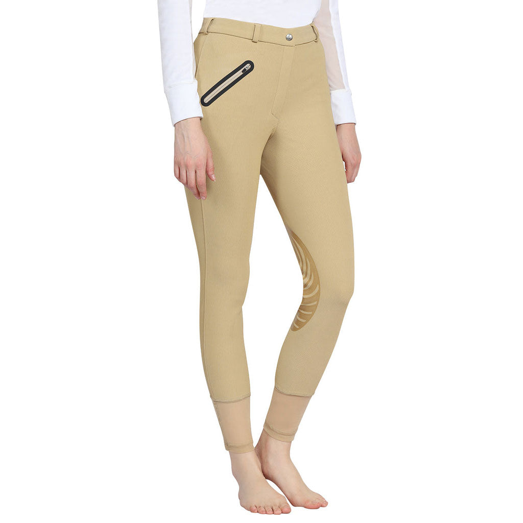 Tuffrider Tiffany Ribbed Breech With Silicone Knee Patch_7