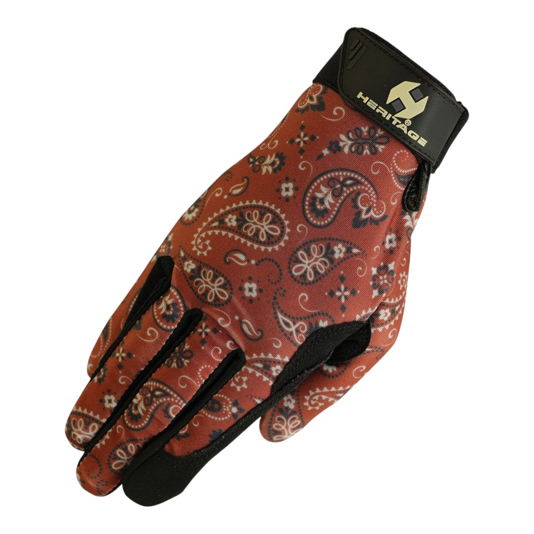 Heritage Children’s Printed Performance Riding Gloves