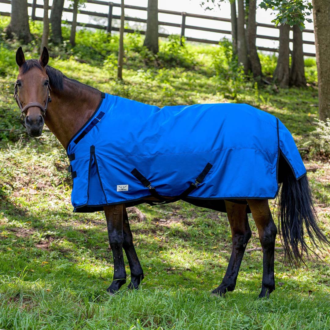 TuffRider Comfy-Fit Medium Weight Standard Neck Turnout Blanket w/ Adjustable Neck Opening- 1200D, 200gms