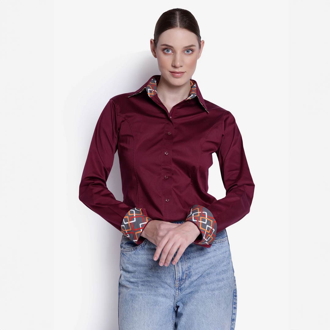 TuffRider Ladies ADEY Double Collar Shirt