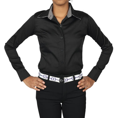 TuffRider Girls ADEY Double Collar Shirt - Breeches.com