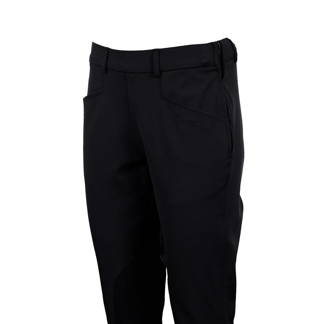 TuffRider Ladies Kentucky Side Zip Suede Knee Patch Jods- Breeches.com