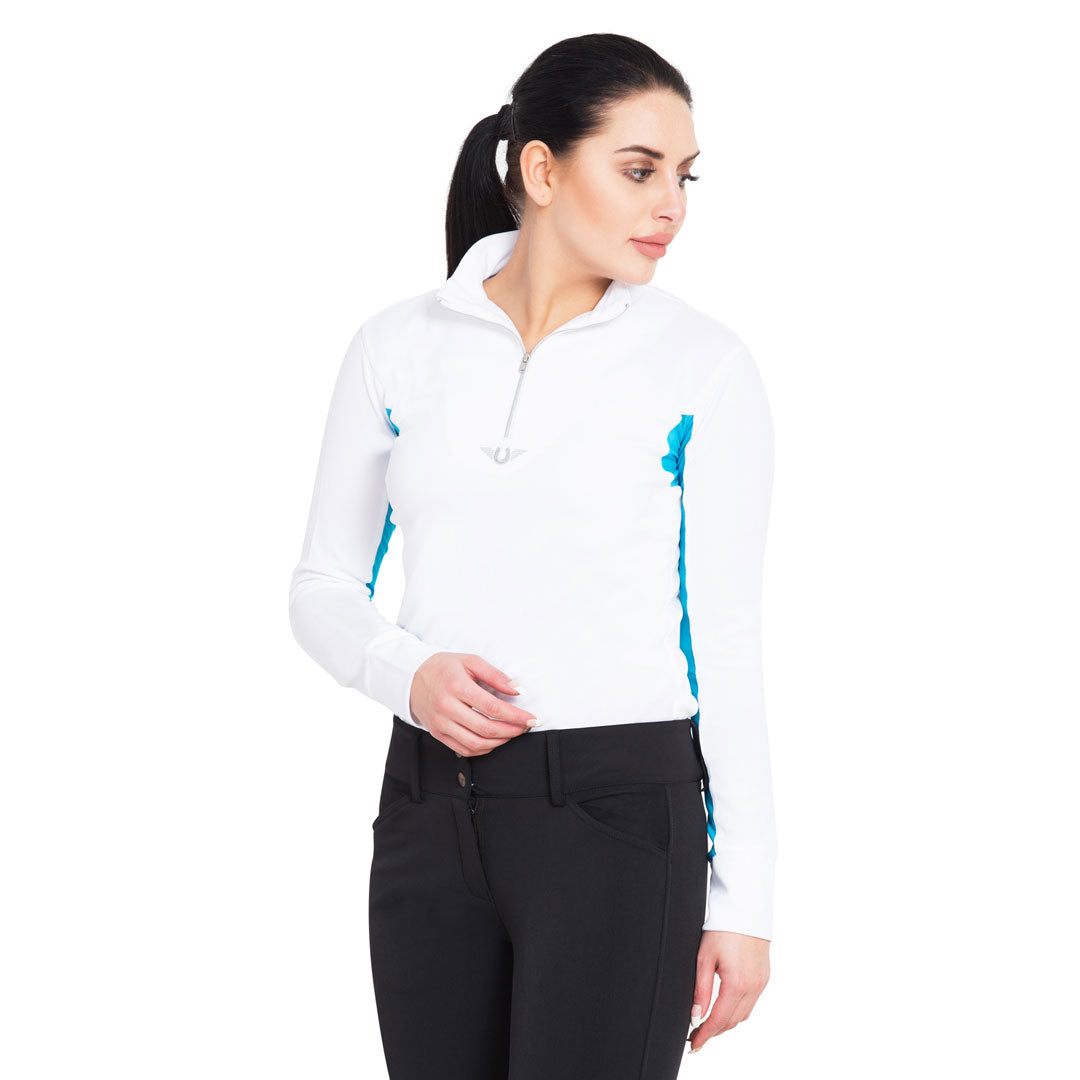 TuffRider Ladies Ventilated Technical Long Sleeve Sport Shirt