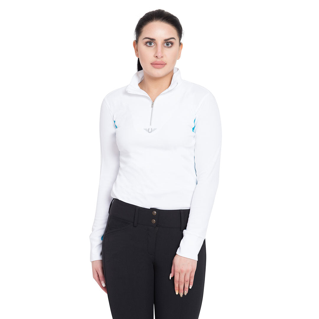 TuffRider Ladies Ventilated Technical Long Sleeve Sport Shirt