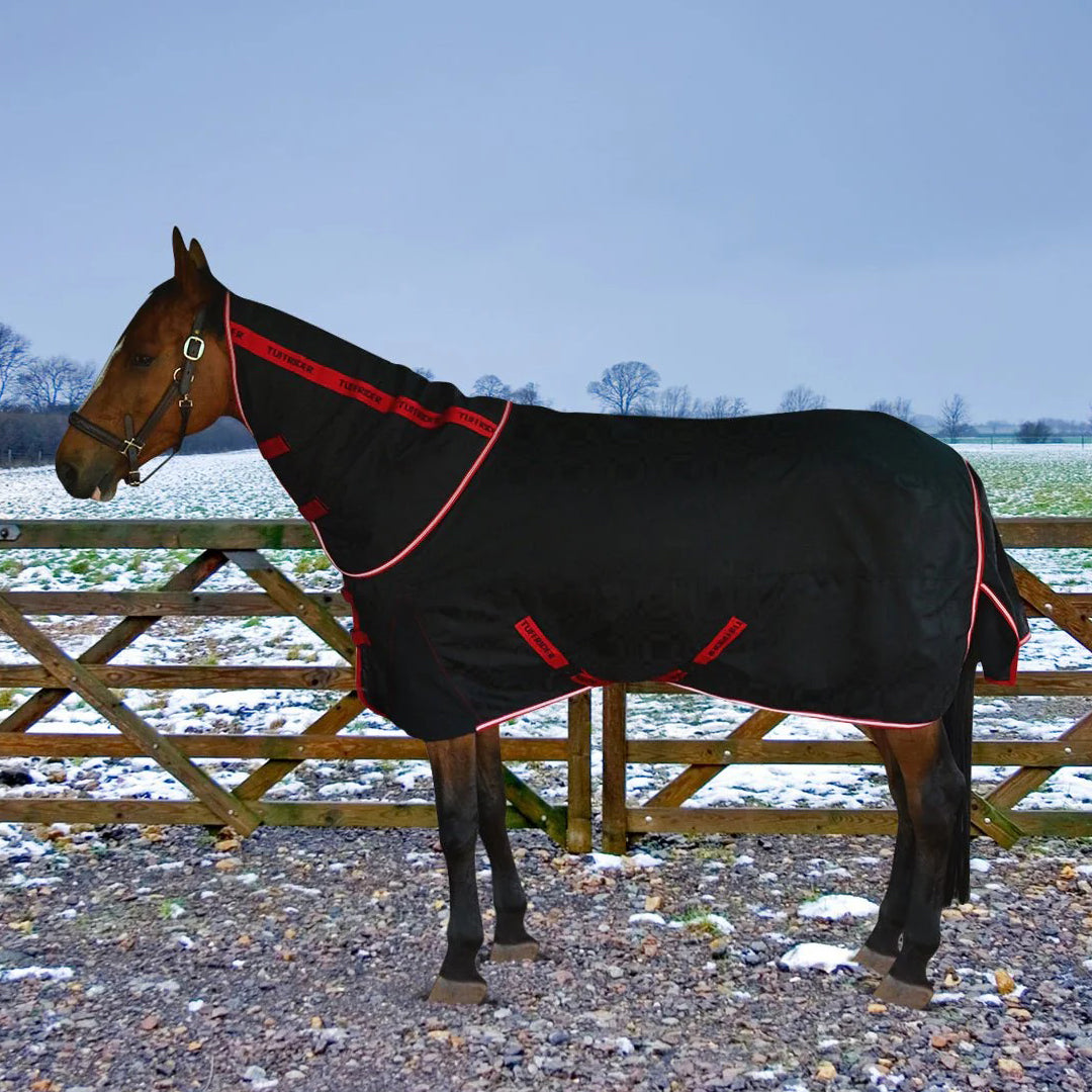 TuffRider Optimum 1680D Outer Armour Medium Weight Turnout Blanket with a Thermo Manager Lining and Detachable Neck