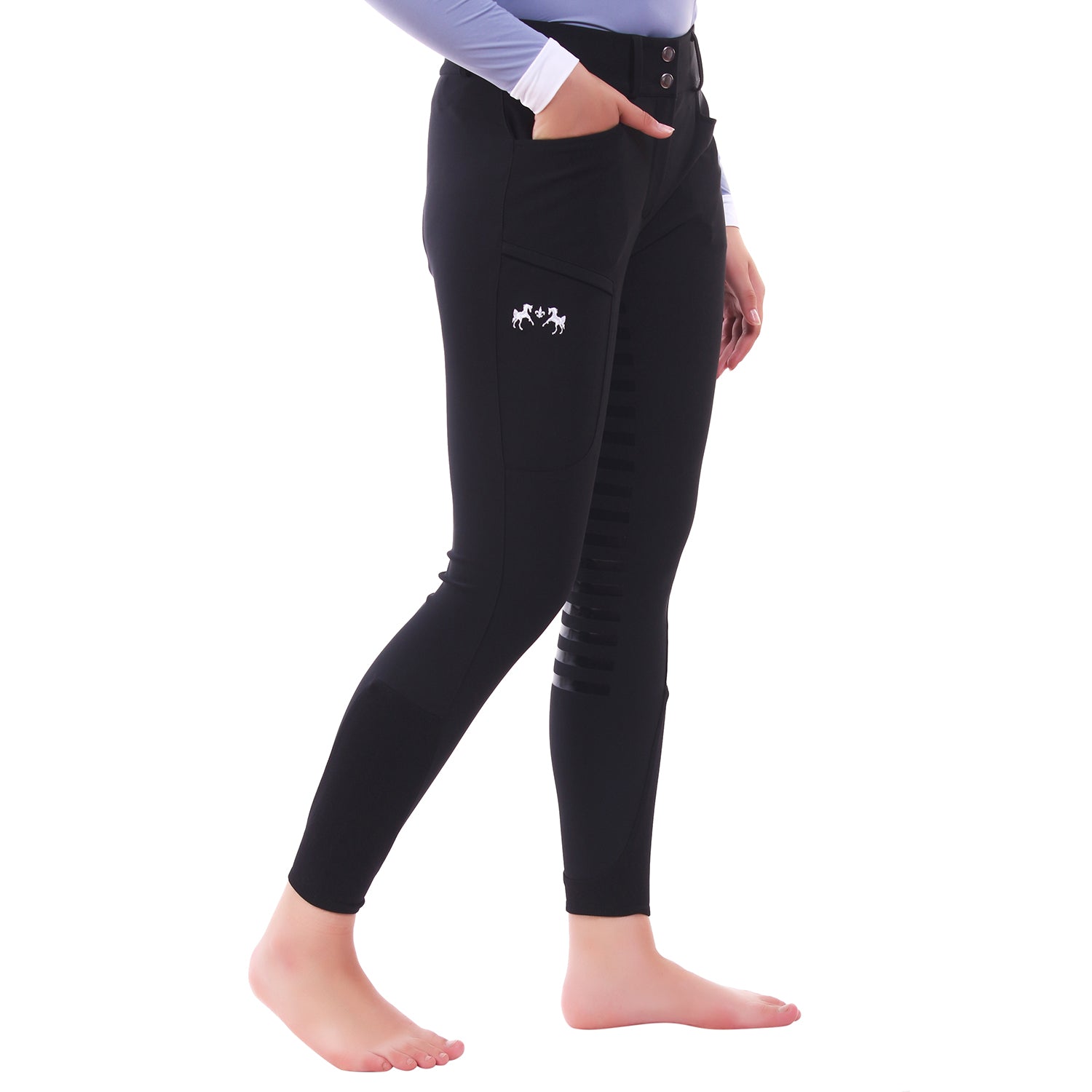 Equine Couture Ladies Techno Extended Knee Patch Breeches