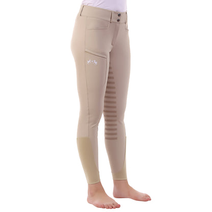 Equine Couture Ladies Techno Extended Knee Patch Breeches