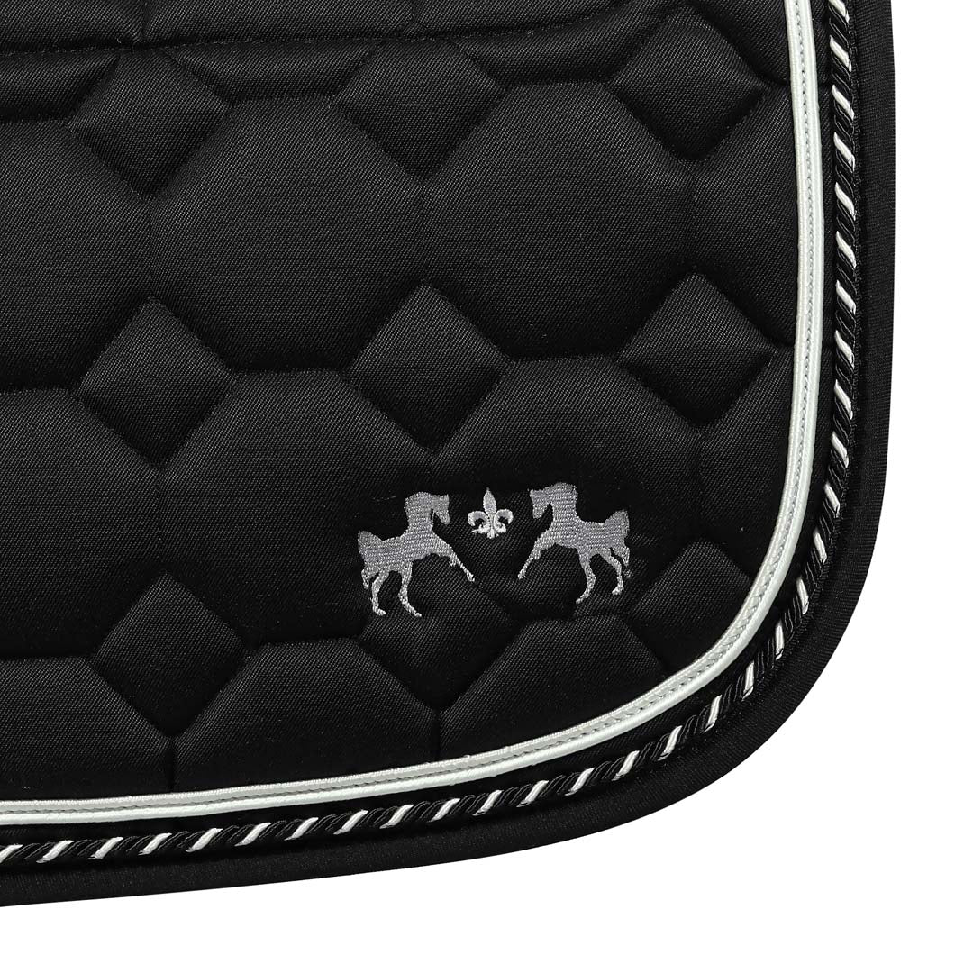 Equine Couture Luxe Saddle Pad with White Sherpa Fleece Lining