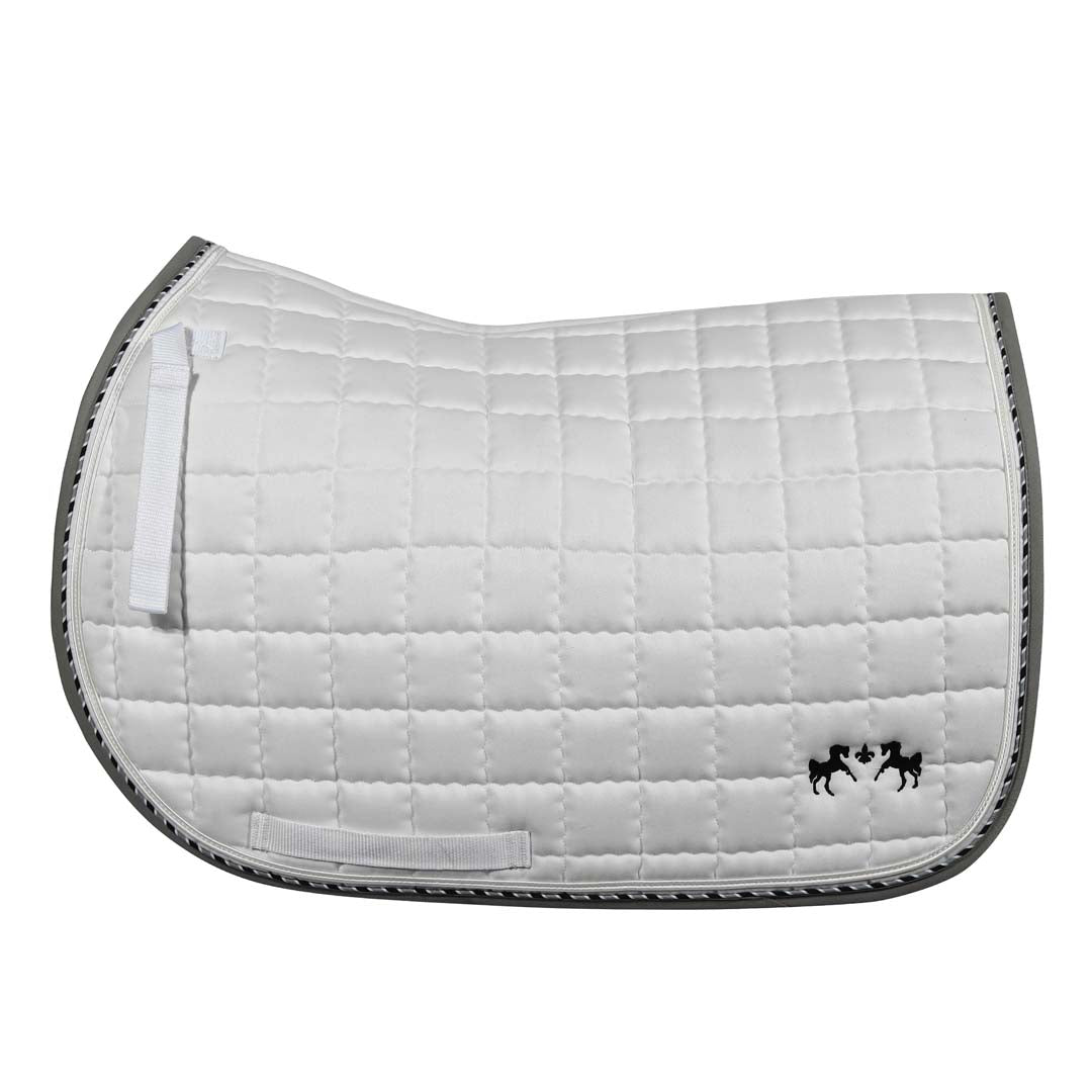 Equine Couture Coolmax Plush White Saddle Pad