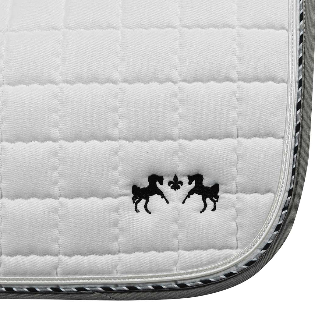 Equine Couture Coolmax Plush White Saddle Pad