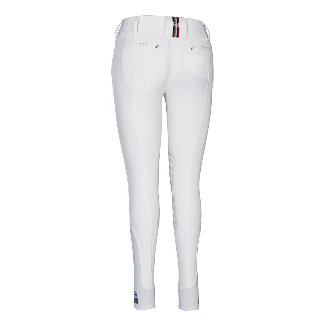 Equine Couture Ladies Fiona Silicone Knee Patch Breeches - Breeches.com