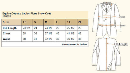 Equine Couture Ladies Fiona Show Coat_4099