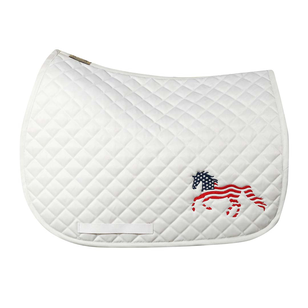 Equine Couture Flag Horse Print Saddle Pad