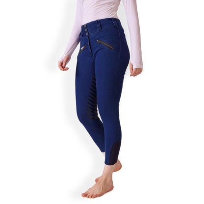 Equine Couture Ladies Denim and Diamonds Stretch Riding Breeches
