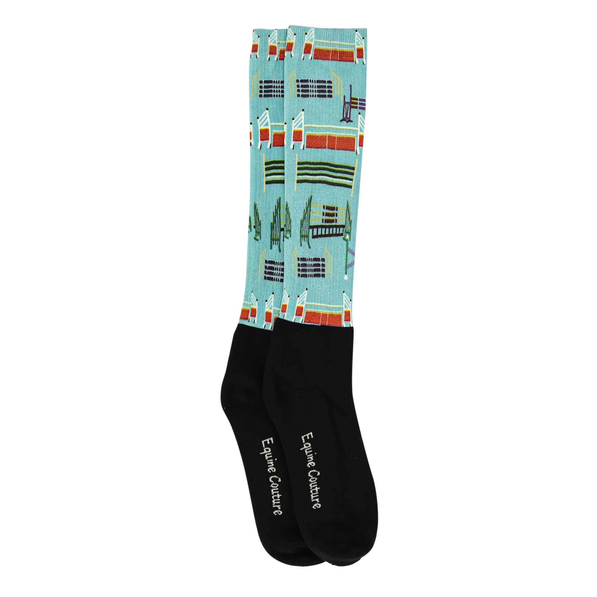 Equine Couture Ladies OTC Boot Socks- Painted Jumps
