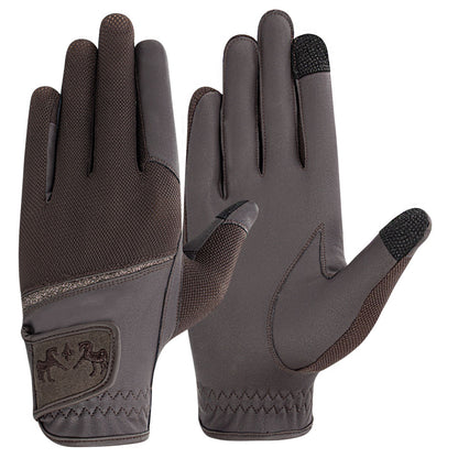 Equine Couture Aerocool Touch Screen Riding Gloves with Glitter - Breeches.com
