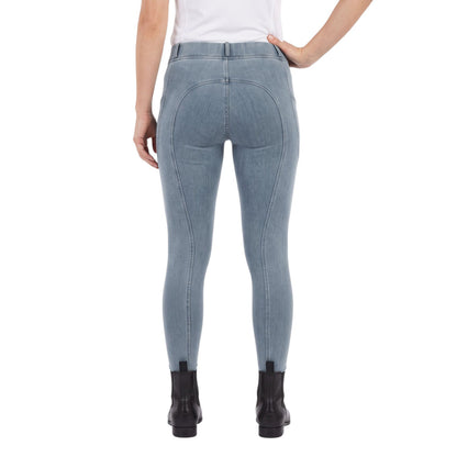 Equine Couture Ladies Soft Stretch Denim Riding Tights with Phone Pocket