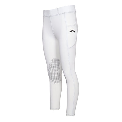 Equine Couture Soft Wash Silicon Knee Patch Tights with Phone Pocket