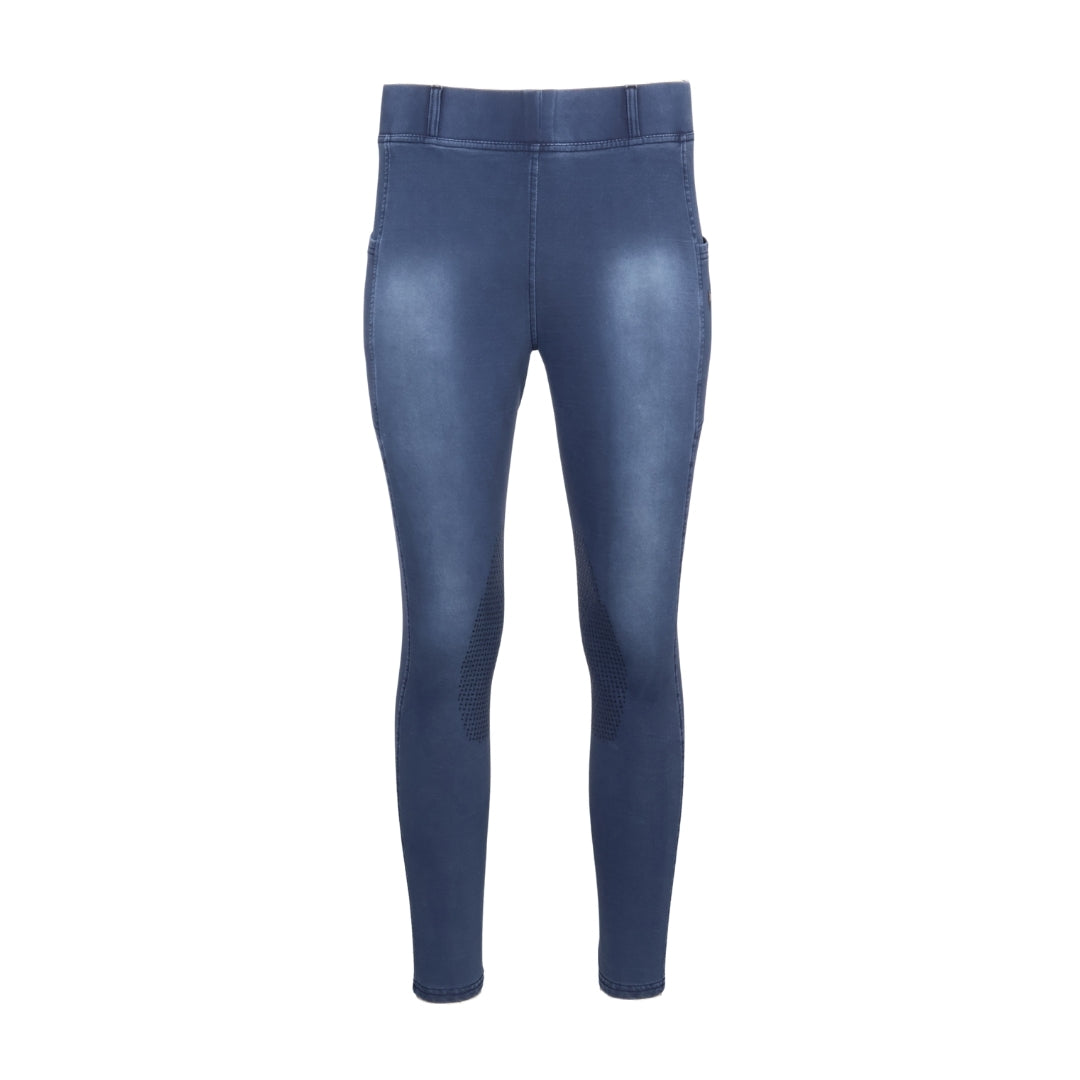 Equine Couture Soft Wash Silicon Knee Patch Tights with Phone Pocket