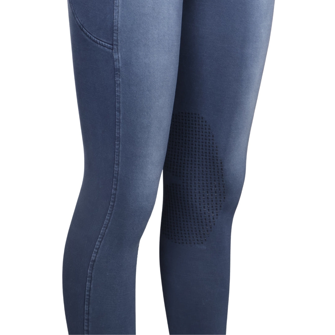 Equine Couture Soft Wash Silicon Knee Patch Tights with Phone Pocket