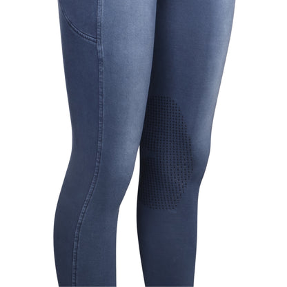 Equine Couture Soft Wash Silicon Knee Patch Tights with Phone Pocket