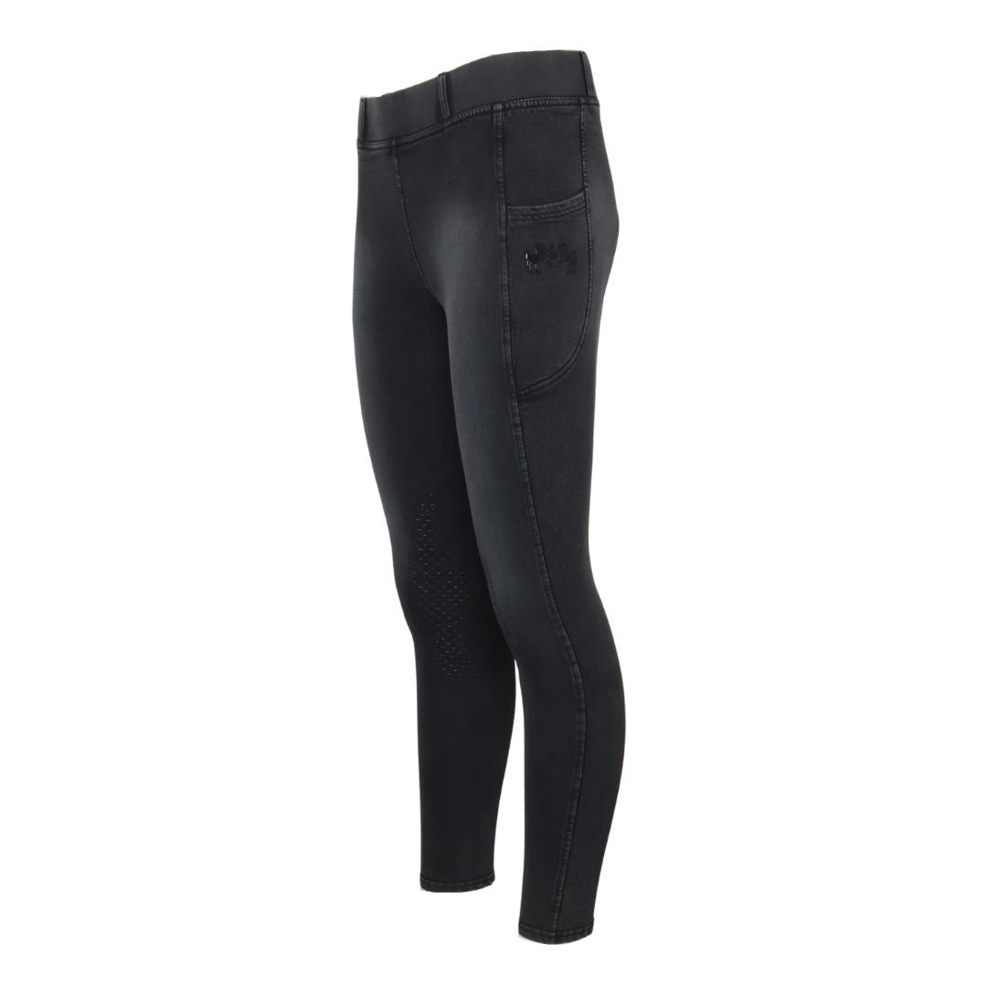 Equine Couture Soft Wash Silicon Knee Patch Tights with Phone Pocket