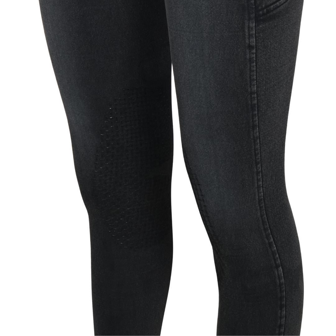 Equine Couture Soft Wash Silicon Knee Patch Tights with Phone Pocket