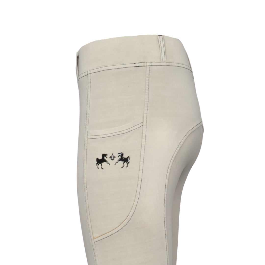 Equine Couture Soft Wash Silicon Knee Patch Tights with Phone Pocket