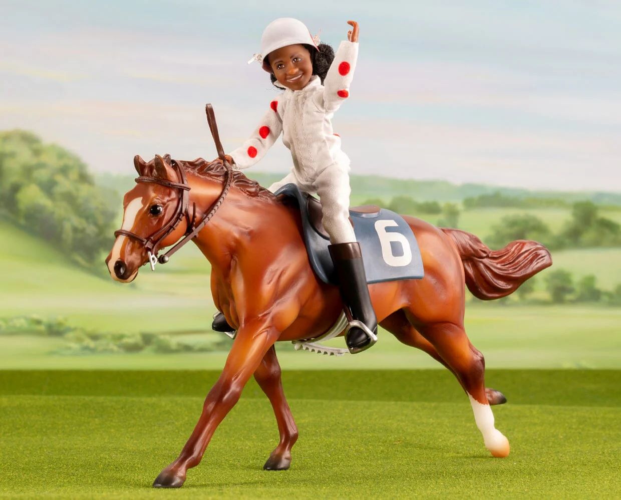 Breyer Cheryl White Horse &amp; Book Set