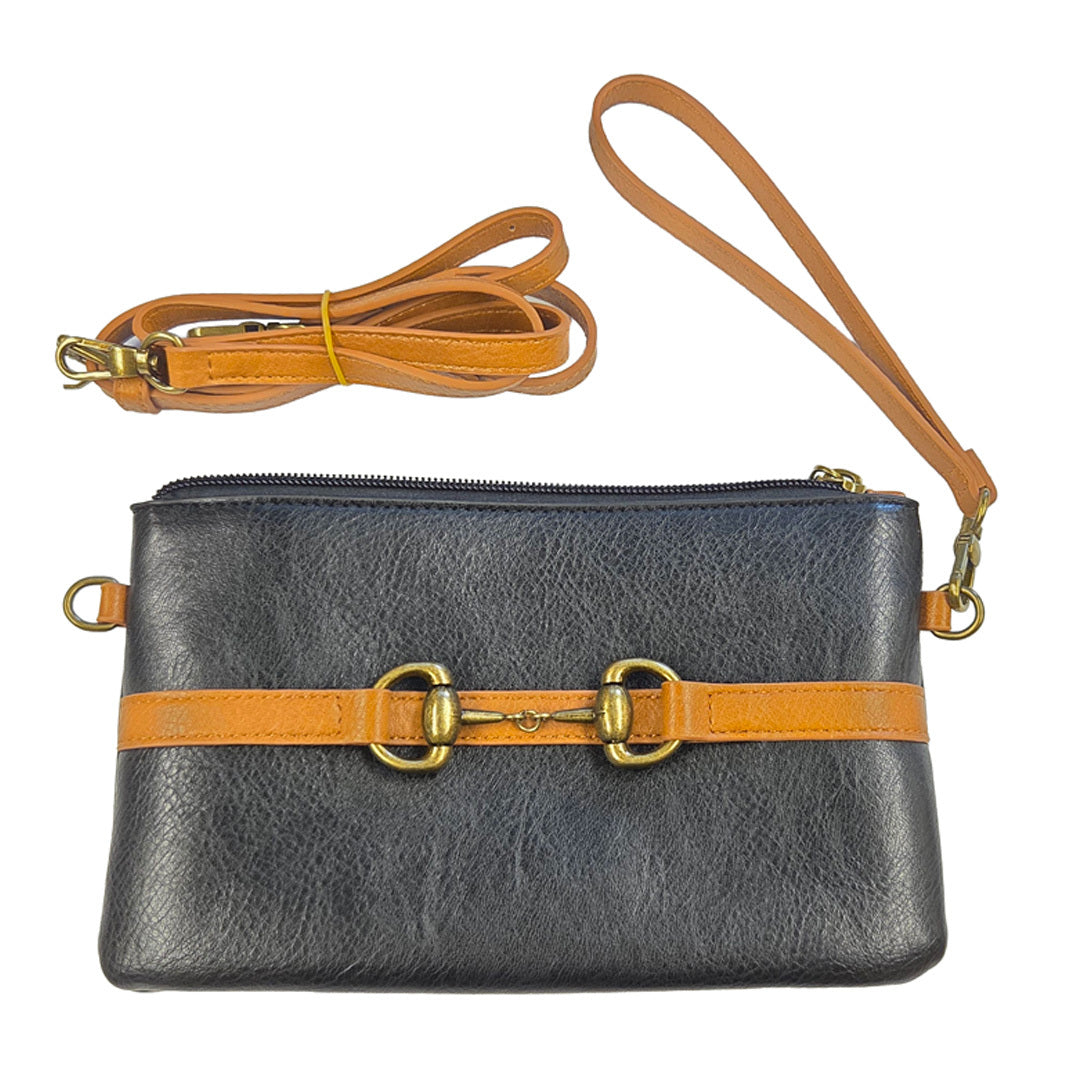 AWST Vegan Leather Snaffle Bit Crossbody Bag