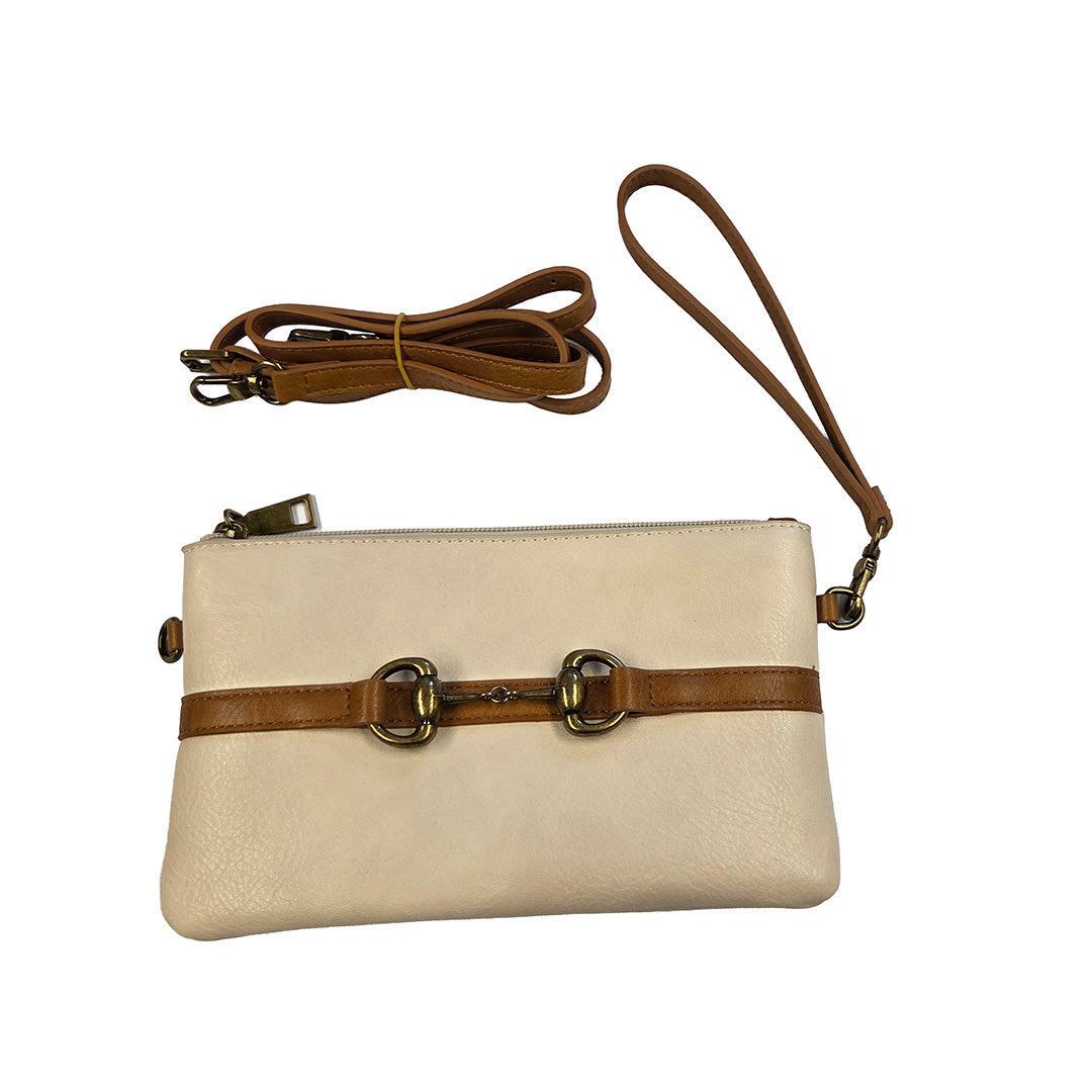 AWST Vegan Leather Snaffle Bit Crossbody Bag