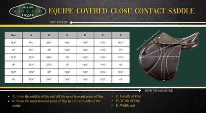 Henri de Rivel Millennium Covered Close Contact Saddle