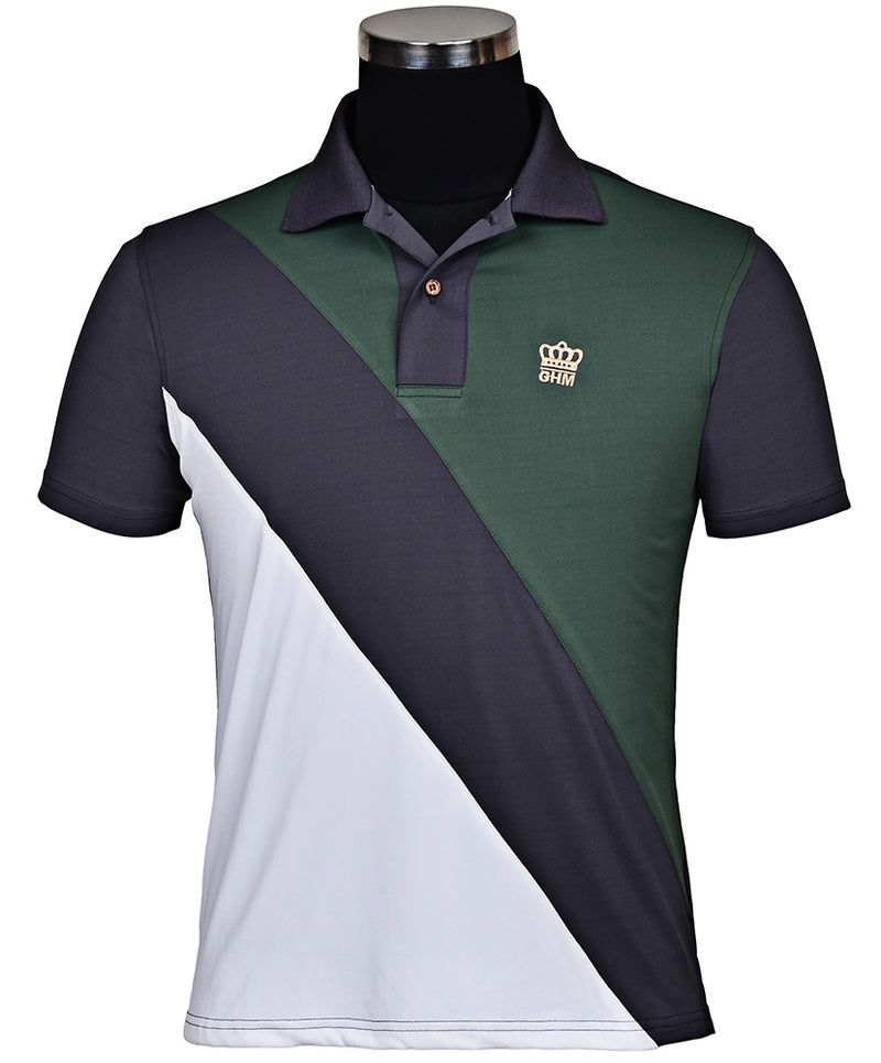 George H Morris Men's Pro Sport Short Sleeve Polo Sport Shirt
