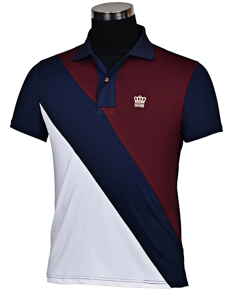 George H Morris Men's Pro Sport Short Sleeve Polo Sport Shirt